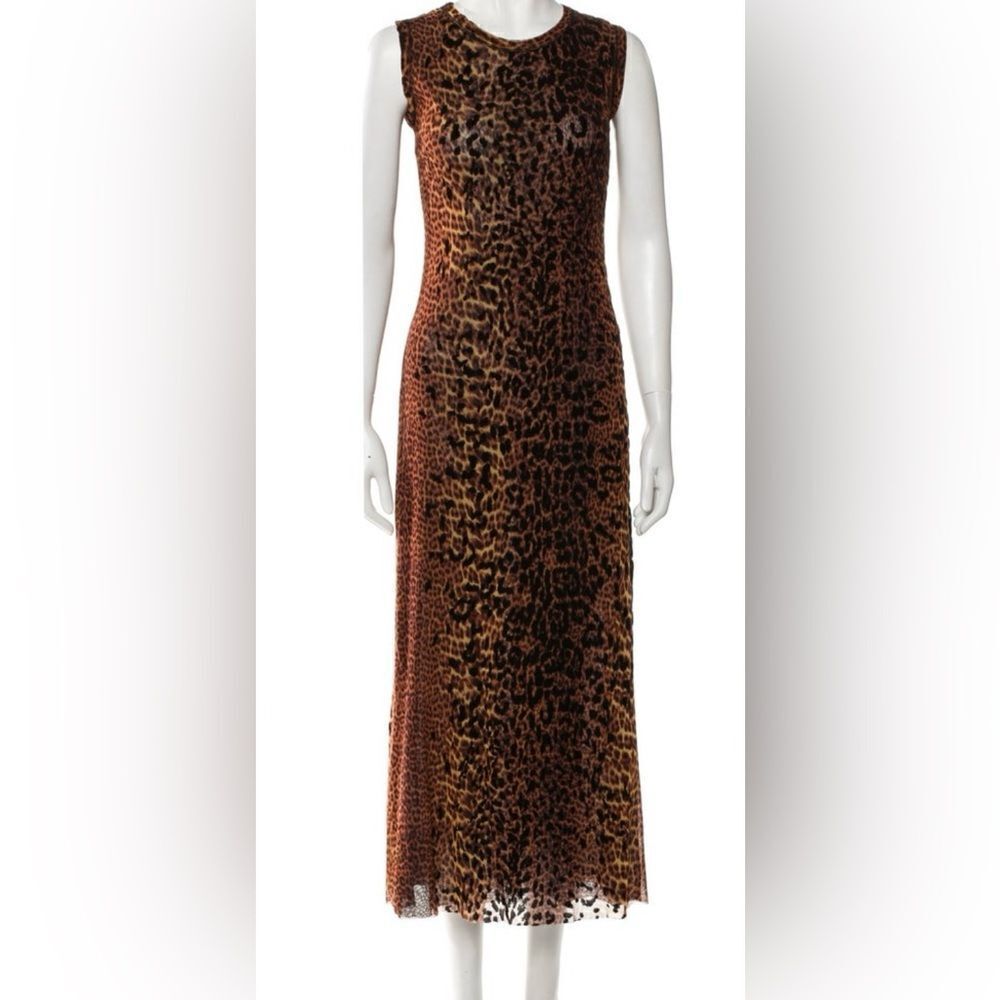 Jean Paul Gaultier Soleilbrown and black leopard dress size medium.